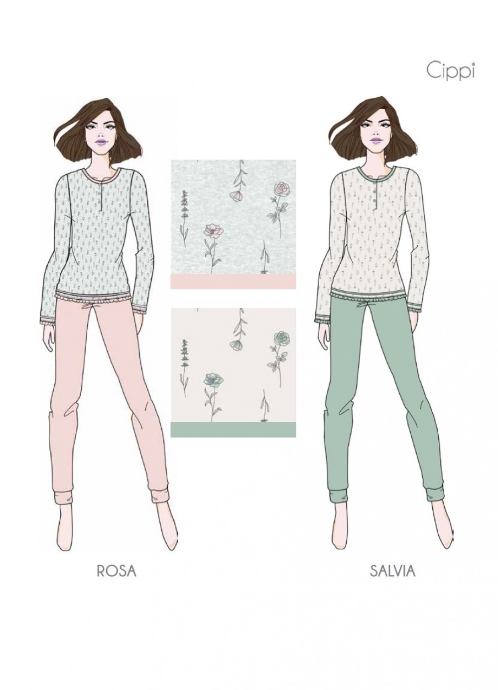 PIGIAMA D.2270/C CIPPI 100co - immagine 2