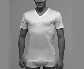 T-SHIRT UOMO M/M PIERRE a V FRAGI puro cotone