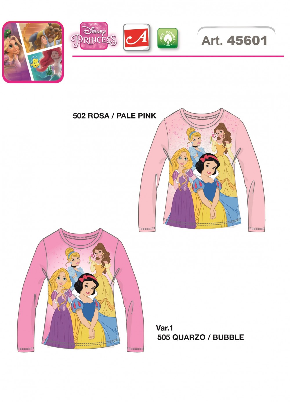 T-SHIRT ML B.45601 PRINCESS ARNETTA