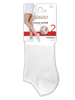 CONFEZIONE 2 PAIA CALZINO DONNA F115594 CALDO COTONE FILODORO