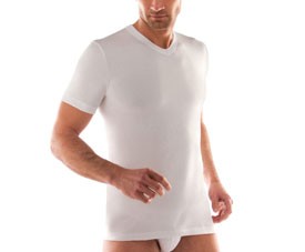 CORPO U. M/M a "V" 2128/53 LIABEL 100% COTONE