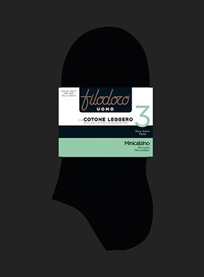 Confezioni 3 paia MINICALZINO uomo 115537 FILODORO