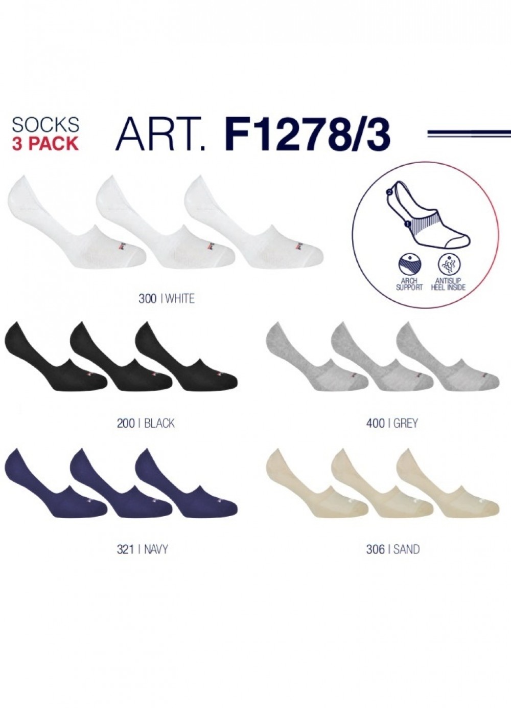 CONF.3 CALZA F1278/3 FILA 70co27pl3e