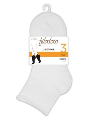 Confezione 3 paia CALZINO taglio vivo  F115535 FILODORO