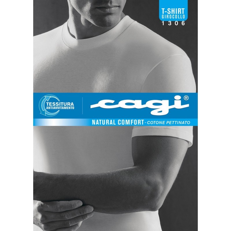 T-SHIRT MM Uomo 1306 Cagi 100% cotone