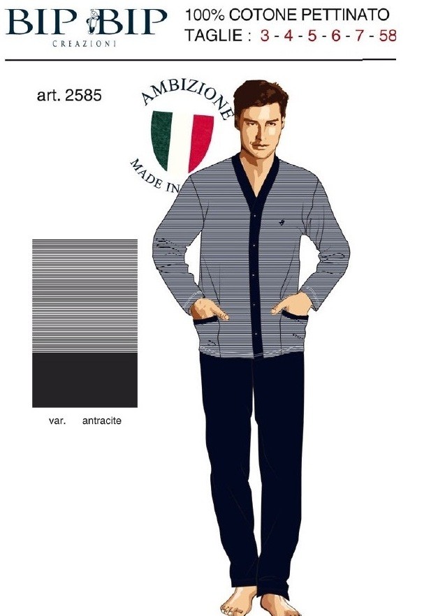 PIGIAMA U. 2585 BIPBIP 100co 58/60 - immagine 3