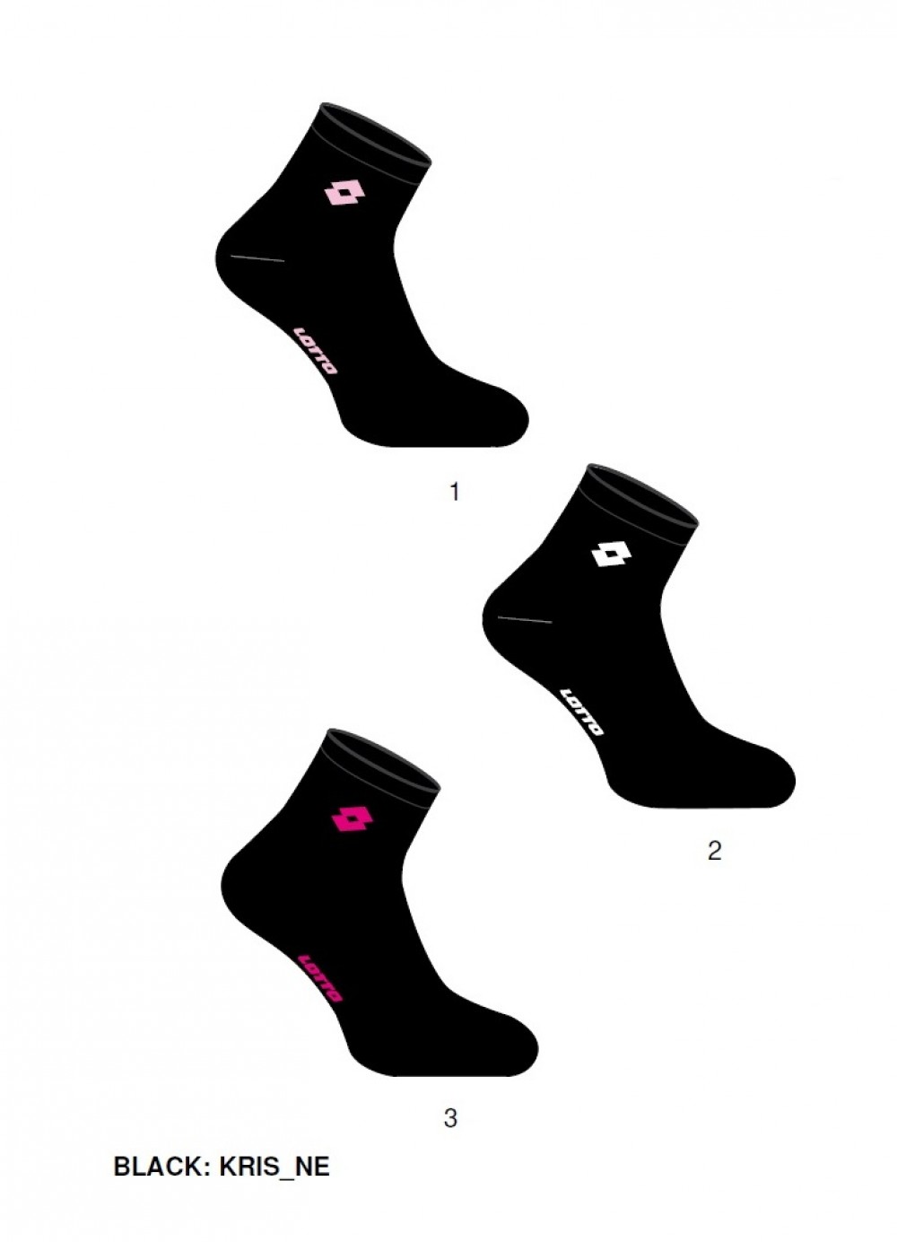 SET 3 CALZE D. KRIS LOTTO 72co26pl2e - immagine 2