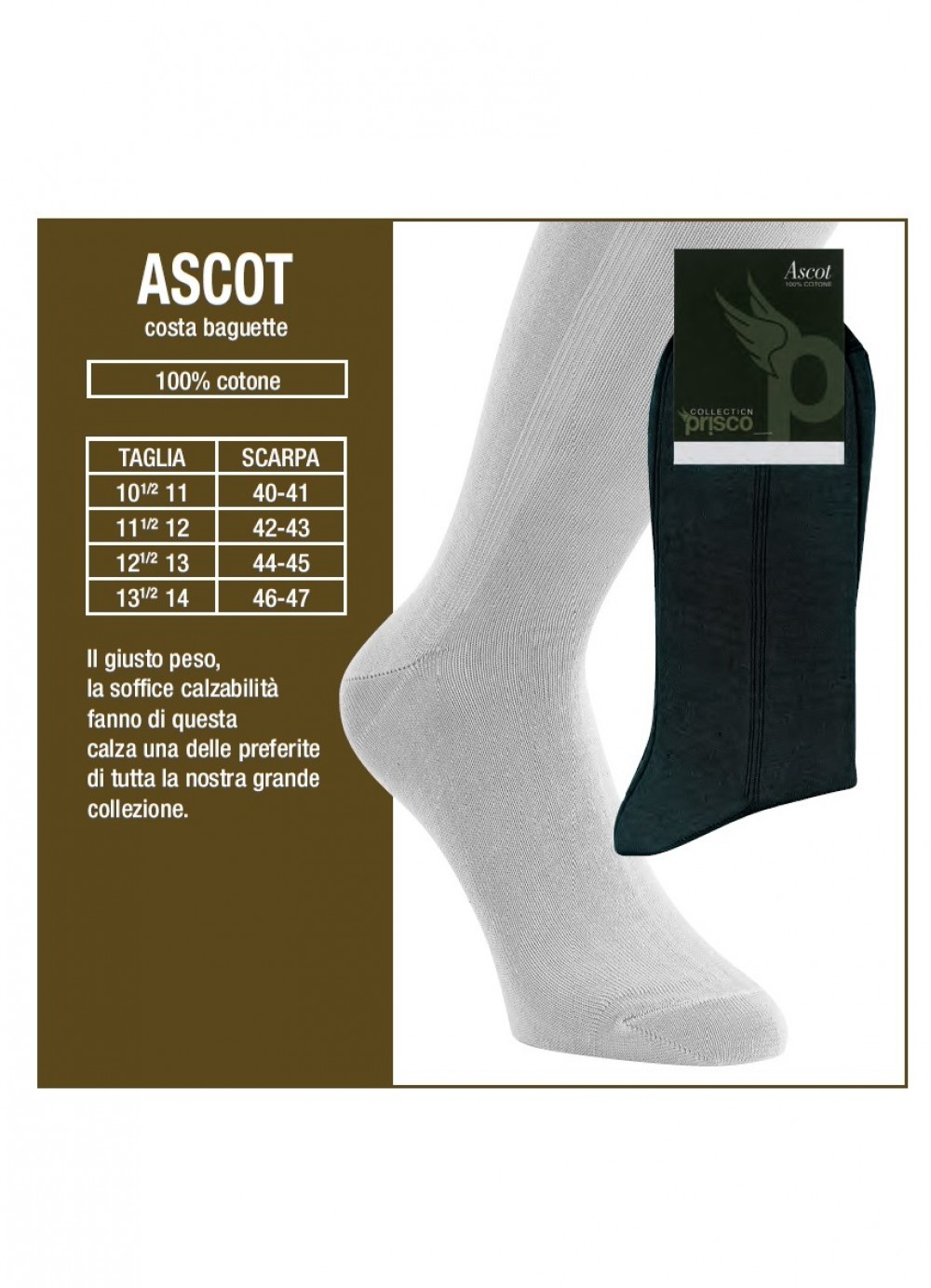 CALZE U.ASCOT C.co100%