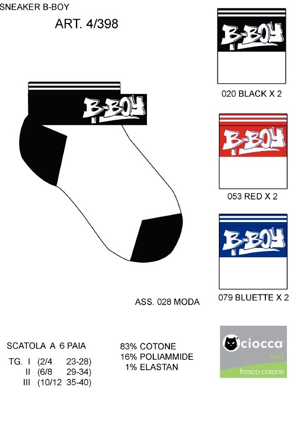 CALZE B.4/398 CIOCCA 83co16pa1ea