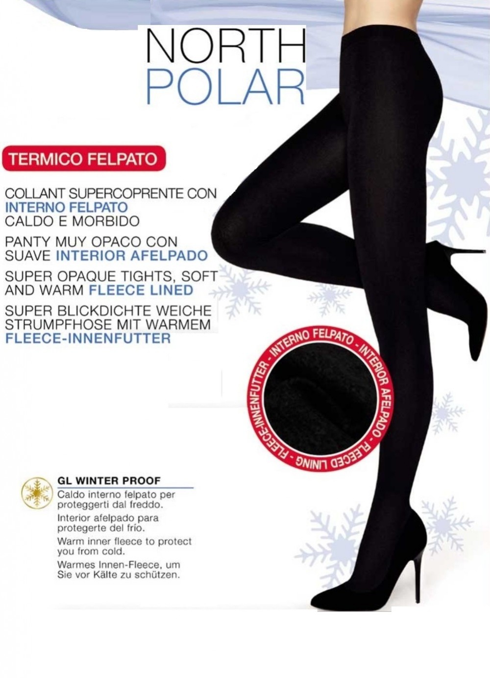 COLLANT Donna NORTHPOLAR Golden Lady supercoprente