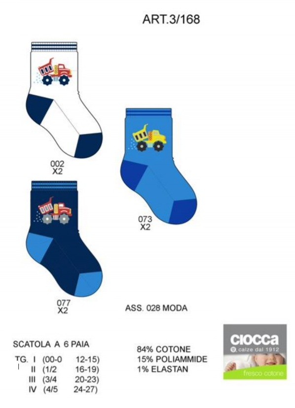CALZE B.3/168 CIOCCA