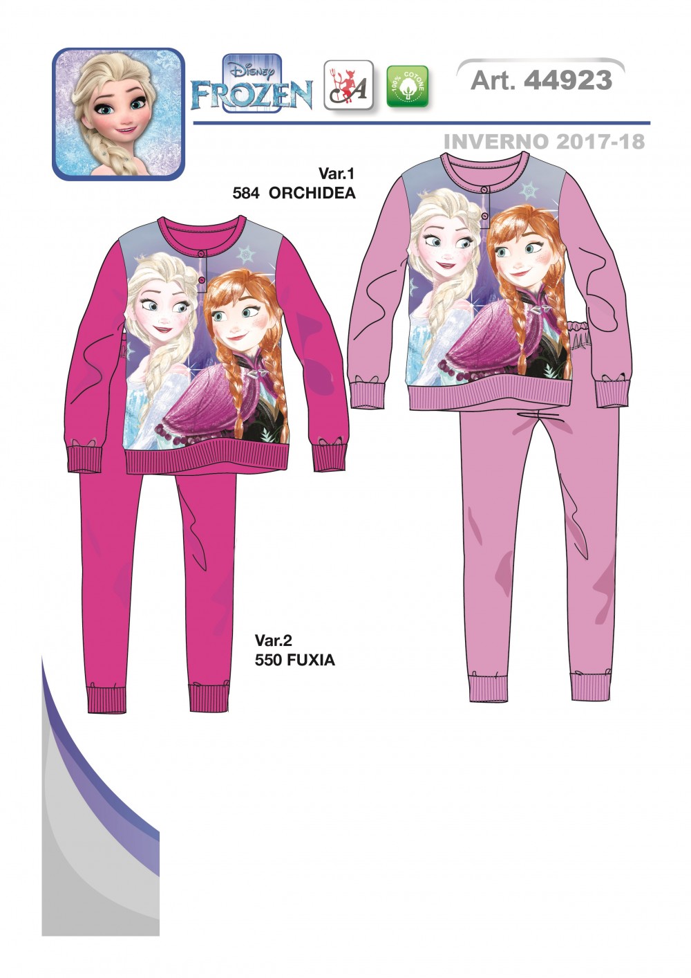 PIGIAMA B. 44923/10/S FROZEN