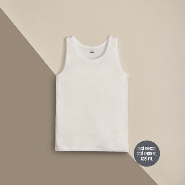 CANOTTIERA SPALLA LARGA UOMO 2240 filo di scozia FRAGI - immagine 7