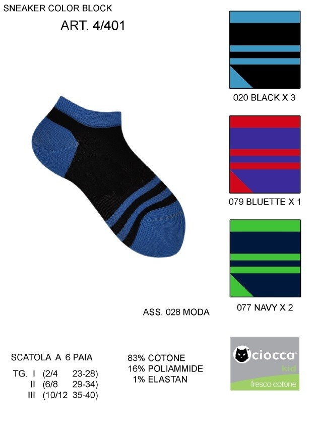 CALZE B.4/401 CIOCCA 83co16pa1ea