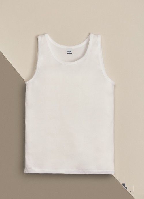 CANOTTIERA SPALLA LARGA UOMO 2240 filo di scozia FRAGI - immagine 6