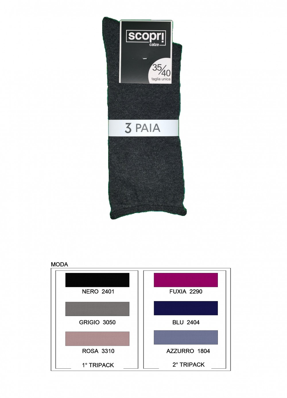 CALZA D.C.ANDROMEDA SCOP 80co18pa2ea