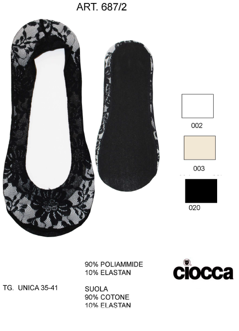 CALZA D. 687/2 CIOCCA 90pa10ea