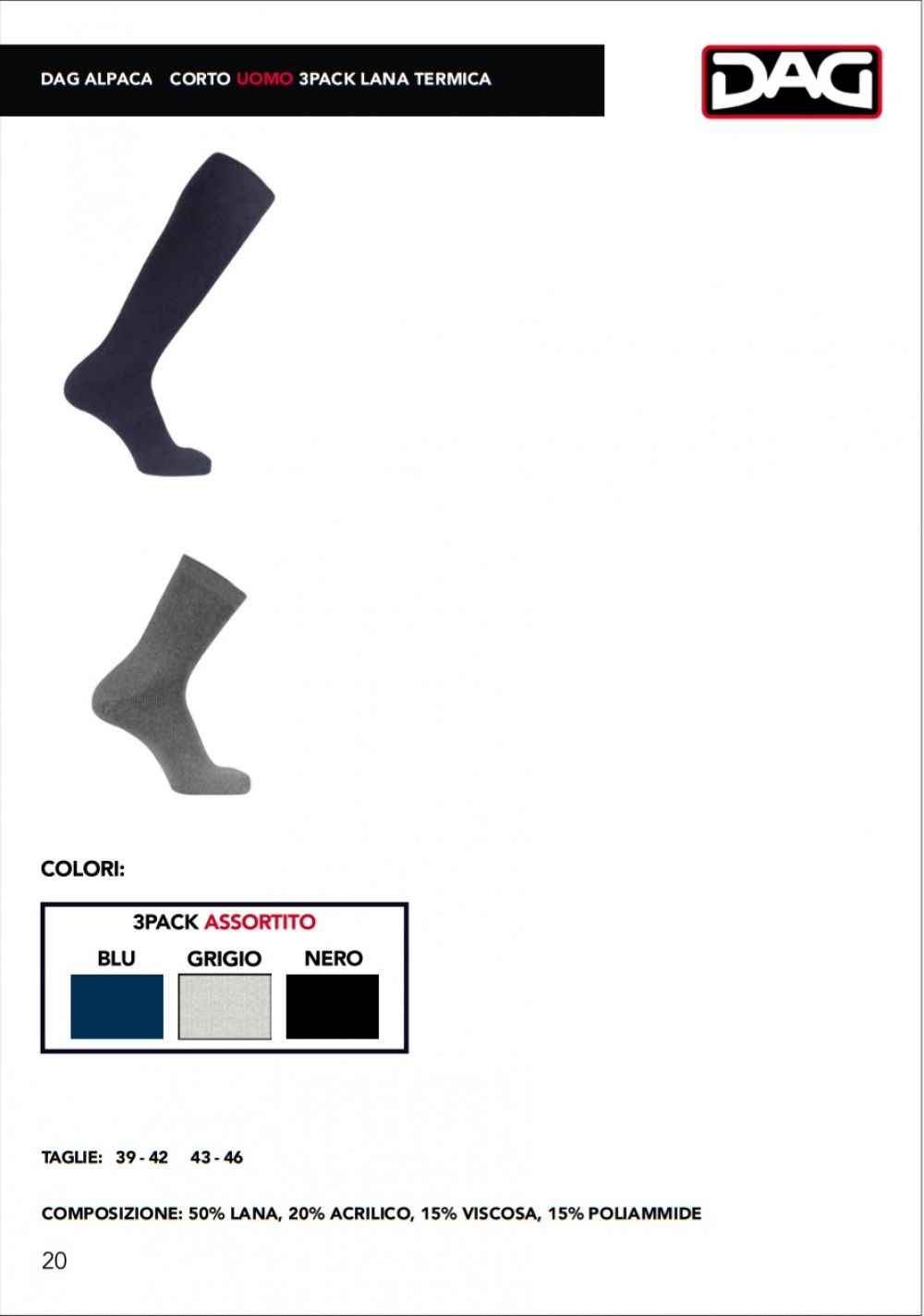 CALZA U C.ALPACA T.U. DAG