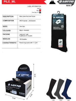 CALZA U. PILE ML LOTTO 98pl2ea