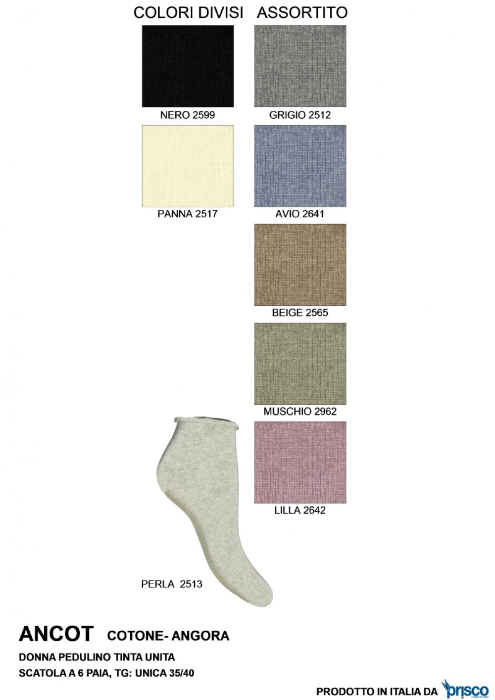 CALZE Donna corta ANCOT angora PRISCO - immagine 6