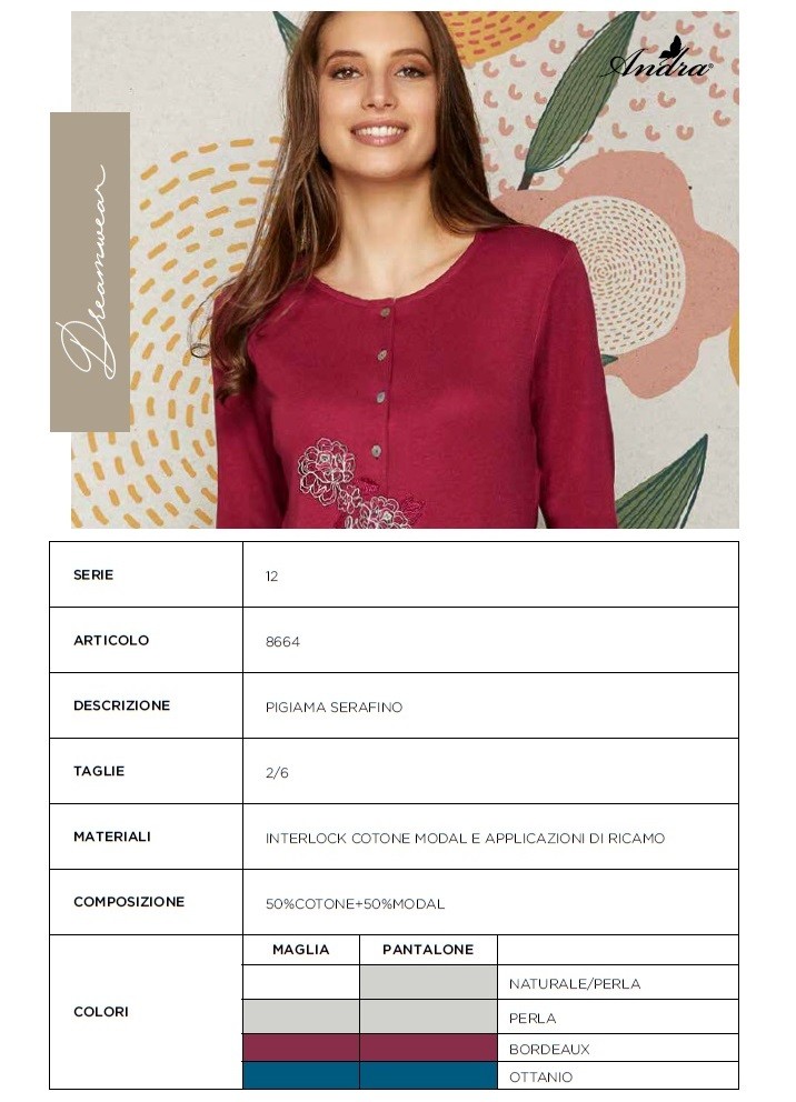 PIGIAMA D. 8664 ANDRA - immagine 2