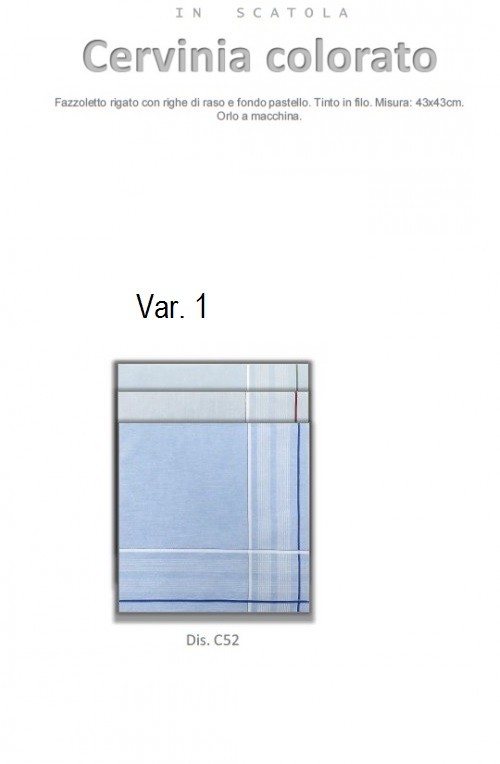 SCAT.6 FAZZOLETTI CERVINIA 100co COL