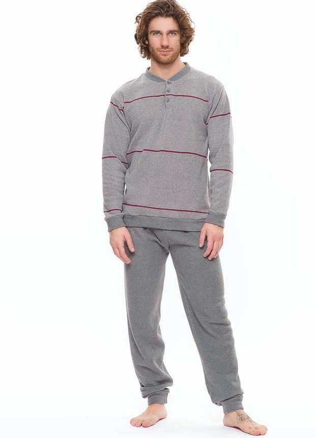 PIGIAMA U. S60065 CONF.GARY 50co50pl - immagine 2