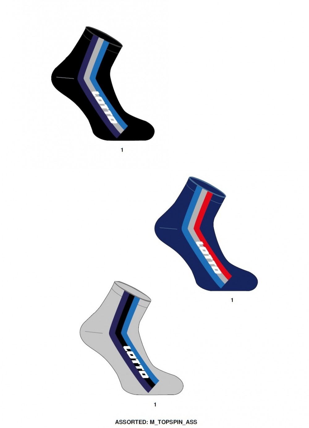 CONF.3 CALZE TOPSSPIN LOTTO