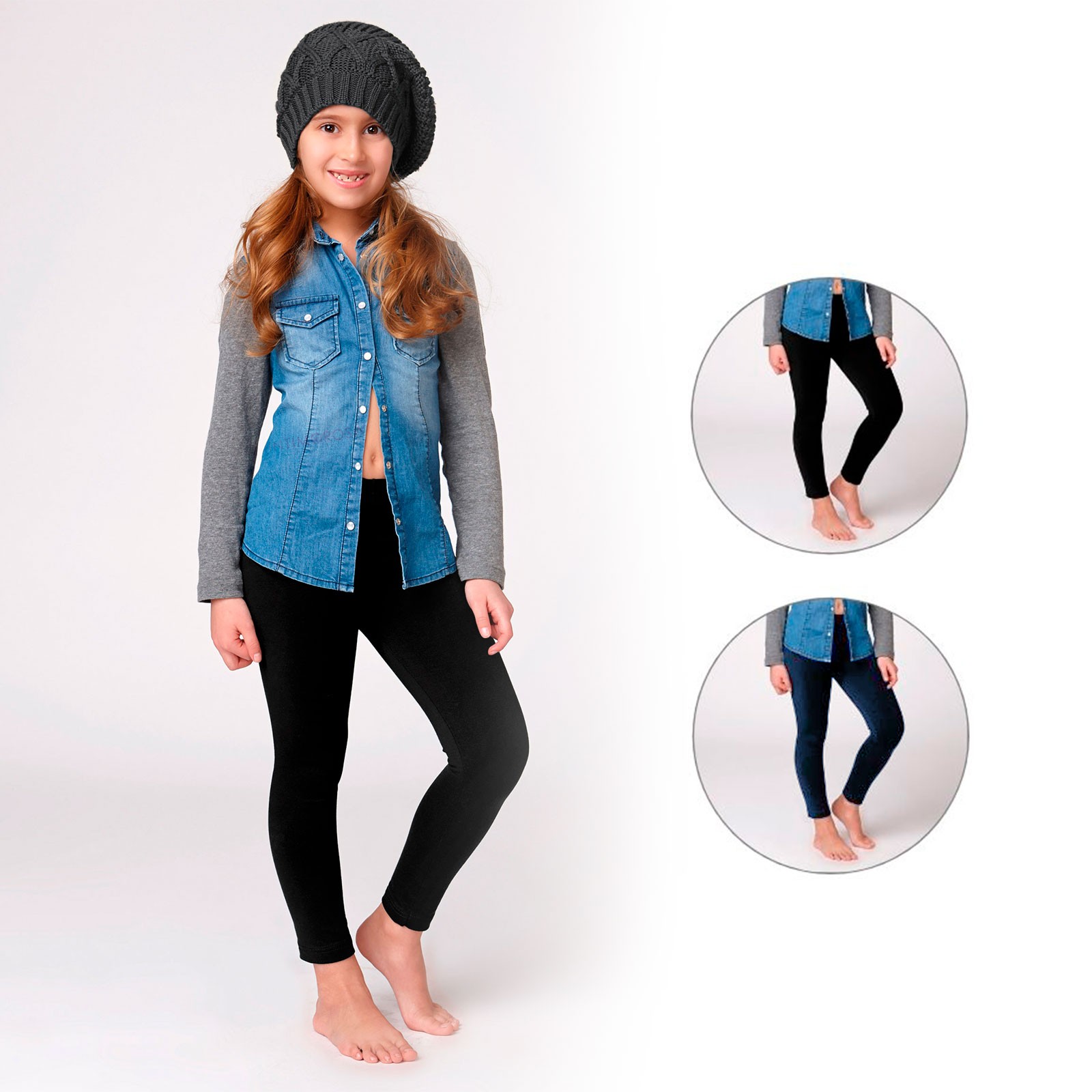 LEGGINS Bimba 342 JADEA cotone felpato - immagine 3