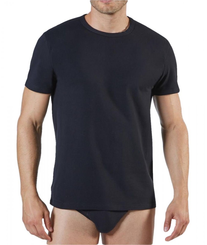 CORPO uomo MEZZA MANICA 2855/23 LIABEL puro cotone - immagine 2