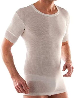 Maglia uomo misto lana a costine Liabel 5141/33 mezza manica