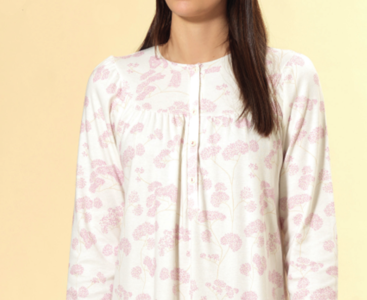 CAMICIA da NOTTE SERAFINO DONNA M/L 92055 LINCLALOR - immagine 2